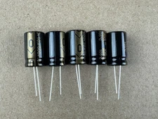 5 New Supertech 10 uf 600v Radial Capacitors Guitar Tube Amp & Radio (Qty)