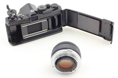 Exc+5 w/Case 】Olympus OM-1 Black Camera G.Zuiko Auto-S 50mm F/1.4
