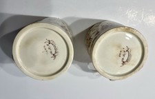 Two NWP Transferware Children  s Mugs Tennyson Pattern late 1890  s