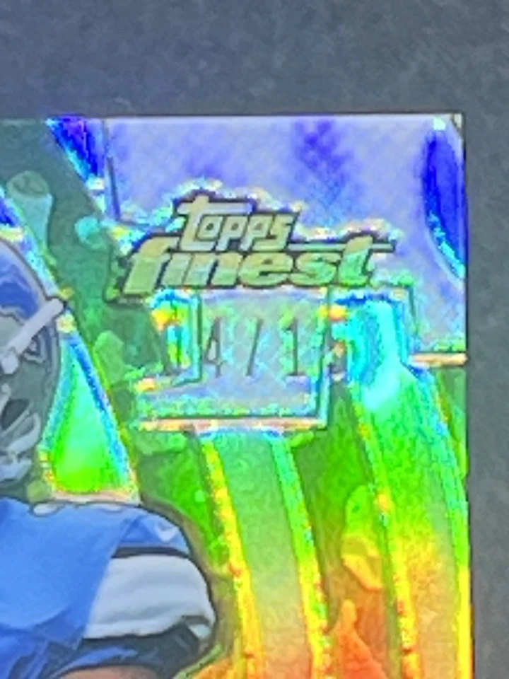 🔥 2015 Topps Finest Ameer Abdullah RPA /15 Rookie Auto 4 Color Patch - Image 2 of 4