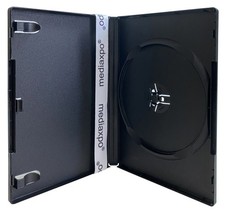 PREMIUM STANDARD Black Single DVD Cases 14MM 100 New Material Lot