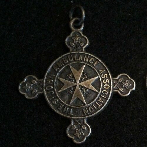 Sterling  Fob Antique St. John Ambulance Association 1903 Birmingham 10.3g
