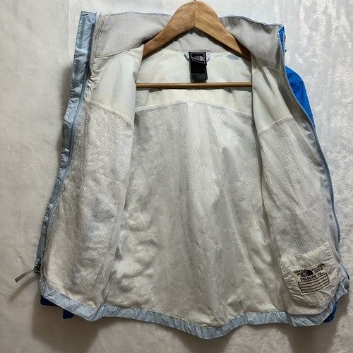 Girls The north face hyvent rain jacket/ Windbreaker Blue Size 10/12 M - Picture 7 of 15
