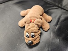 Vintage Pound Puppies Plush Tonka Brand 1985 Brown Dog Toy Great Cute Childhood
