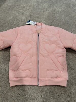pink heart nike bomber jacket