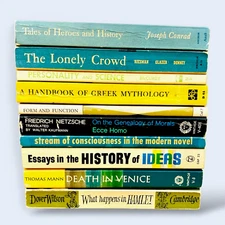 Lot of 10 Vintage Paperback Books Philosophy History Science Mythology Anchor