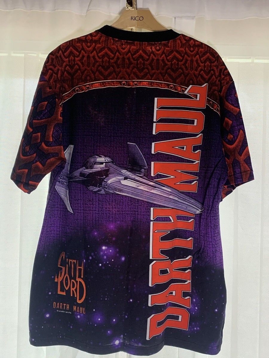 Vintage Star Wars 1999 Episode 1, Darth Maul AOP Sith T Vintage Star Wars 1999 Episode 1, Darth Maul AOP Sith T