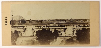 Frankreich, Paris, Platz Der Concorde Foto Stereo Vintage Albumin C1860