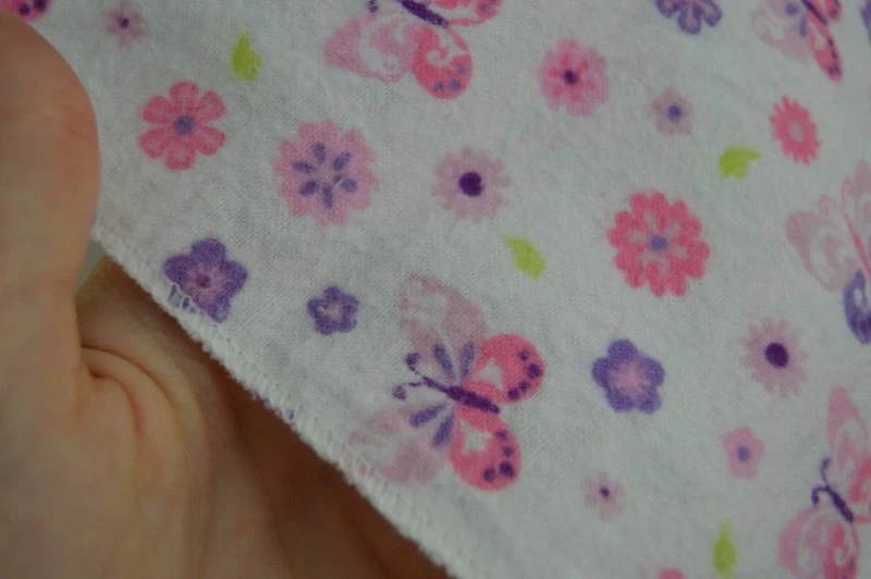 Tiddliwinks Mariposa Bebé Manta Franela Recepción Rosa Blanco Púrpura Floral Foto 4 de 4