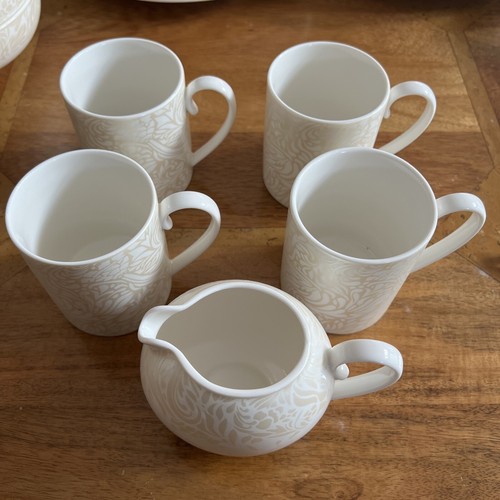 Denby Monsoon Lucille Gold Milk / Cream Jug 9.5cm Tall Plus 4