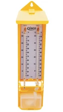 Eisco Labs Wet-Dry Bulb Hygrometer - Wall Mounted Thermometers