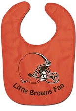 NFL BABY BIBS  Little Cleveland Browns Fan NEW