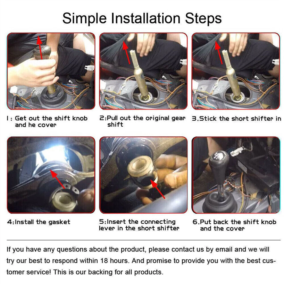 Short Throw Shifter Quick Gear Shift for E30 E36 E39 E46 M3 M5 3-Series 5-Series - Image 4 of 4