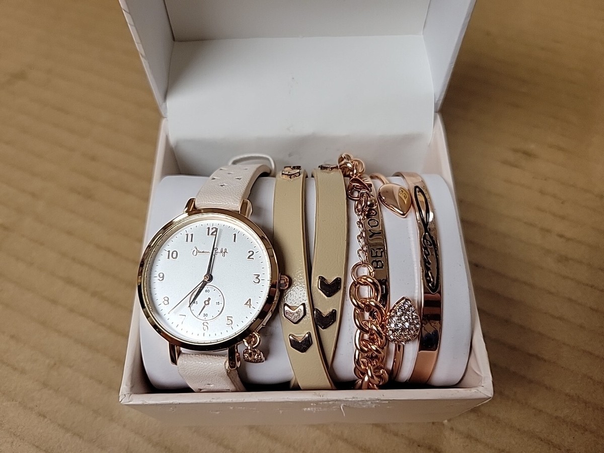 Jessica Carlyle Womens Rose Gold Analog Watch and Blush  display picture 1