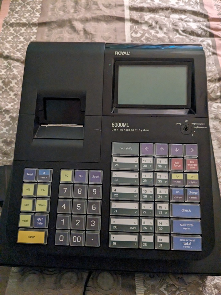 Royal 6000ML Cash Register Black 22447894042 eBay