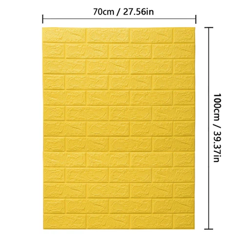 70Cm*10M 3D Brick Pattern Wall Sticker Self-Adhesive Panel Waterproof - Picture 50 of 55