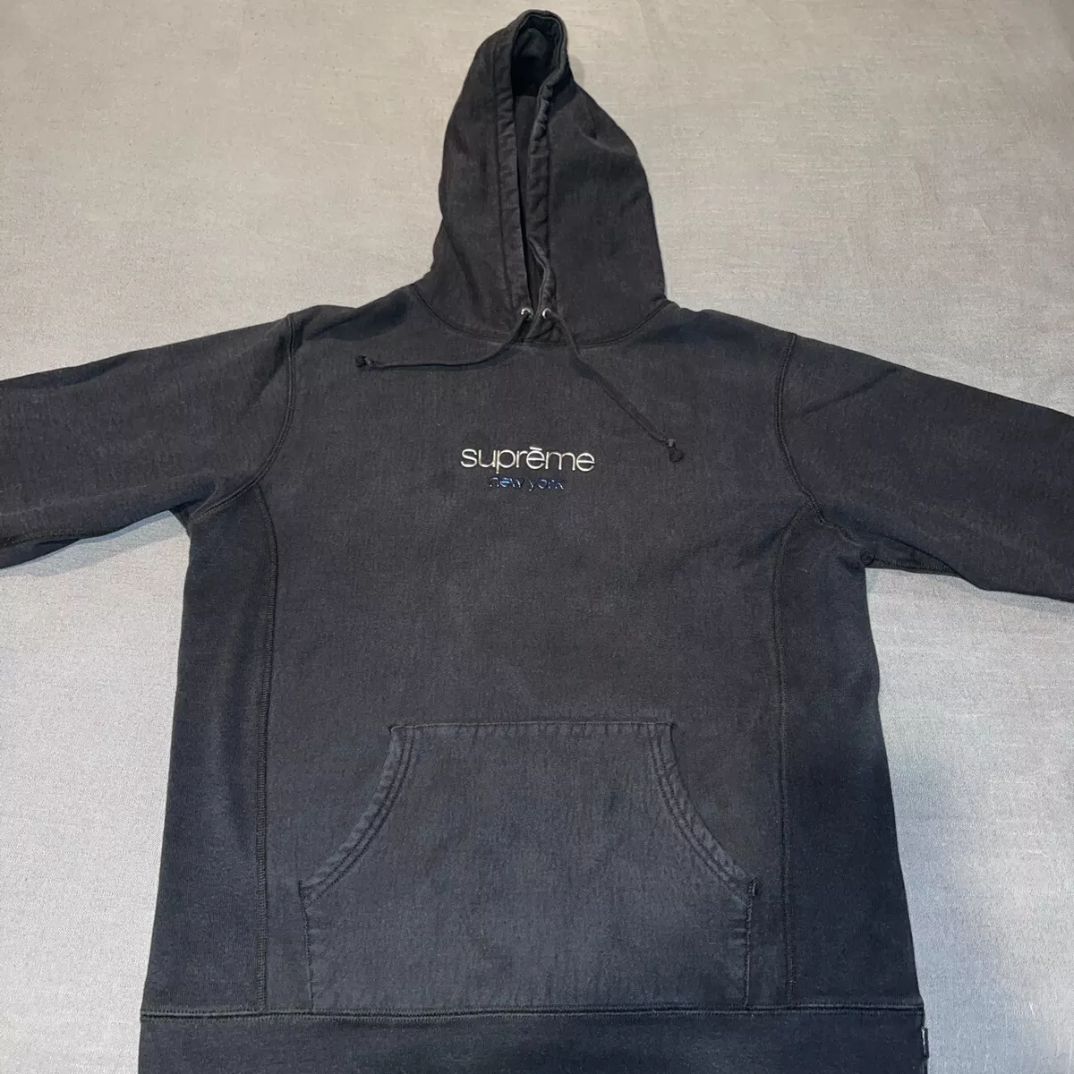 supreme classic logo hoodie XL Black