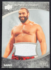 2021 UPPER DECK AEW SPECTRUM  MIRO EVENT WORN RELIC