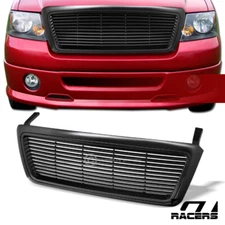 Matte Black For 2004-2008 Ford F150 Horizontal Billet Front Bumper Grill Grille