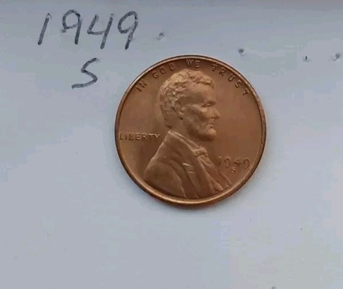 1949-S LINCOLN WEIZEN CENT JUWEL BU AUS ORIGINALROLLE KOSTENLOSER & SCHNELLER VERSAND #386