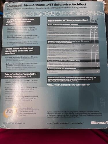 Visual Studio.net 2003 Enterprise Architect complete - Picture 2 of 7