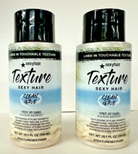 SEXY HAIR TEXTURE CLEAN WAVE TEXTURIZING STYLING SHAMPOO 10.1 oz.X 2~NEW