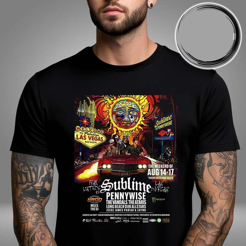 Sublime At Las Vegas Nevada On Aug 14-17 2025 Line Up Tour Unisex T-Shirt - 第 5/5 張圖片