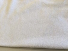 AMERICAN BABY CO. Soft Chenille White Full Size Crib Fitted Sheet. Used Twice.