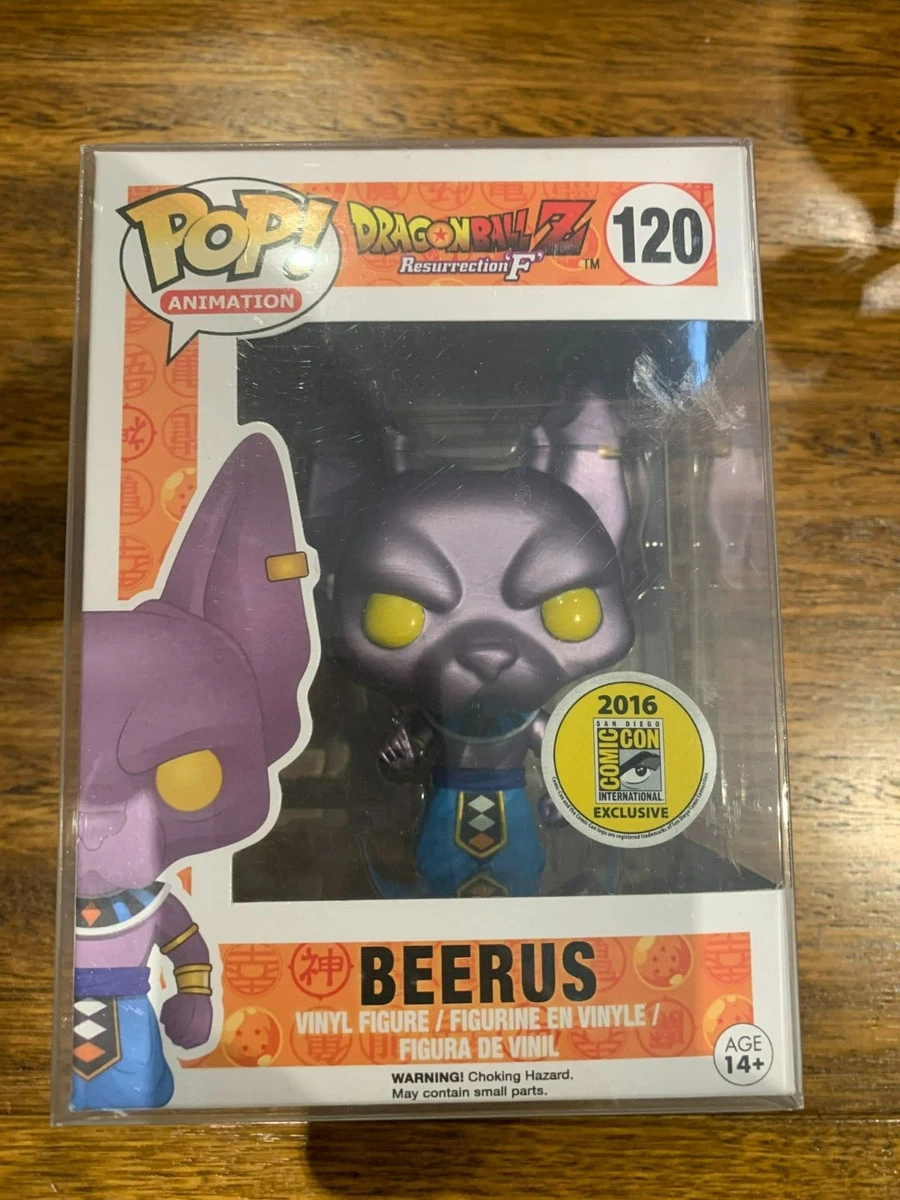 Dragon Ball Super - Metallic Beerus Pop Vinyl #120 - 2016 SDCC Con  Exclusive