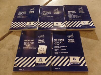OEM New Holland TC18 TC21 TC21D Factory Shop Service Manuals