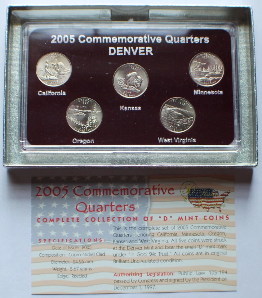2005 - 2008 50 States Commemorative Quarters, Denver/Philly/Gold Edition 12 Sets - Image 4 of 4
