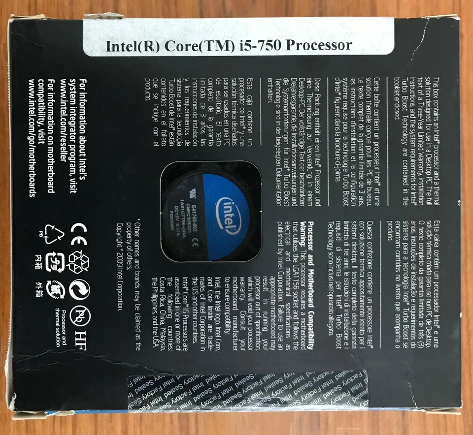 Intel BX80605I5750 SLBLC Core i5-750 8M Cache 2.66 GHz LGA1156 New Retail Box - Image 2 of 4