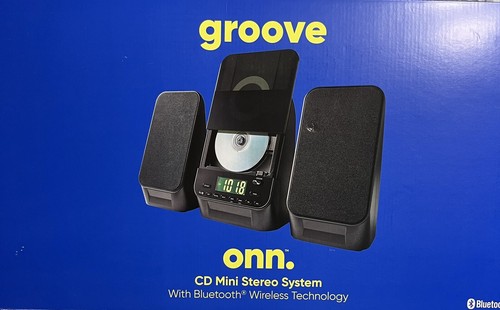 ONN Groove Boombox CD Radio Bluetooth 
