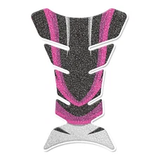 MC Motoparts Abstract Pink Fish Bone Gas Tank Pad Protector Cover Grip Removable