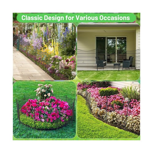 10 Panels No Dig Decorative Outdoor Garden Fence for Yard, 32 in(H) X 23.6 ft... - Picture 6 of 6