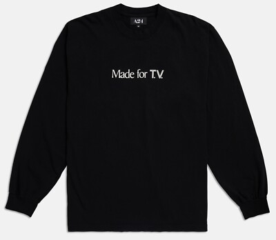 A24 Made for TV Long Sleeve T-Shirt Robert Beatty Art Black L Large - NEW Sealed