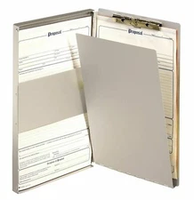 Adams Forms Holder, Left Hinge, 8.5 x 14 Inches, Aluminum AFH23