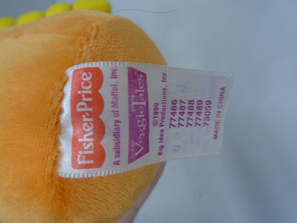 VeggieTales Bounce 'n Talk LAURA LA ZANAHORIA Fisher Price 77489 no funciona  Foto 2 de 4