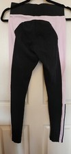 Adidas Climalite Training Trousers Black and Pink, stripes at bottom
