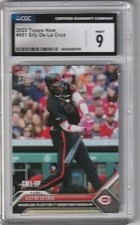 ELLY DE LA CRUZ 2023 Topps Now #651 (CGC 9) Cincinnati Reds Rookie Season