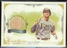 EVAN LONGORIA 2014 Topps A+G Game Used Insert #FSR-EL.  RAYS