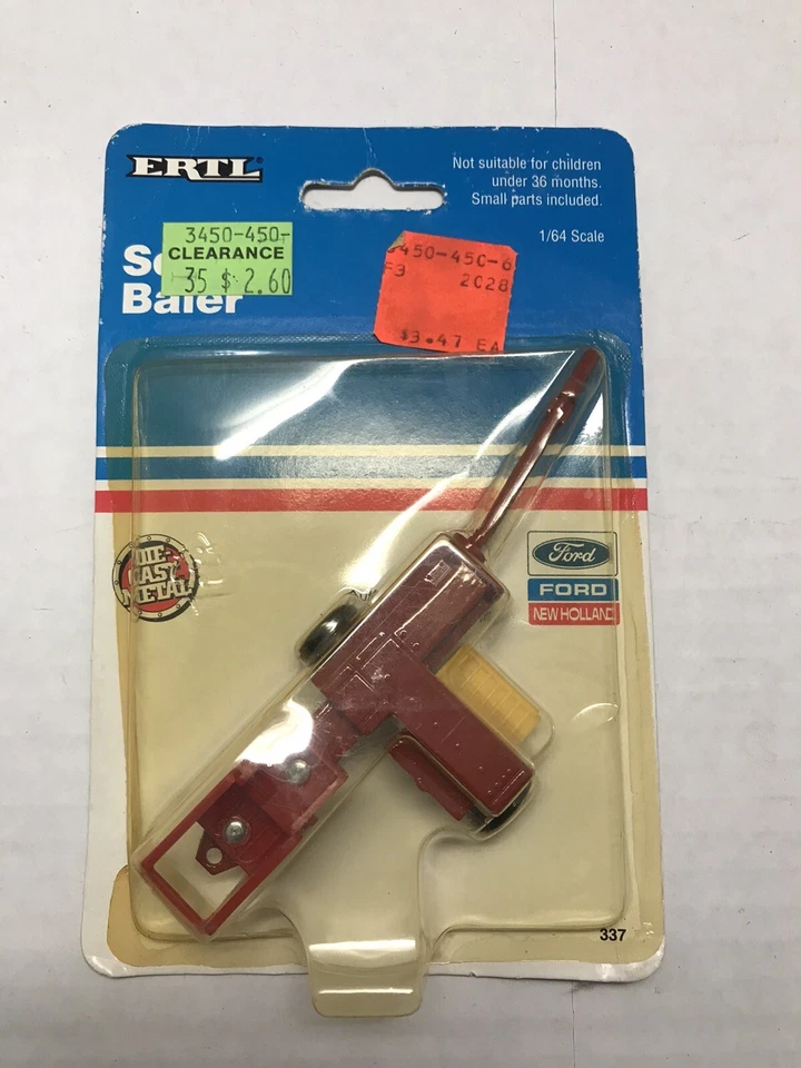 Vintage ERTL Ford New Holland Square Baler No. 337 1991 - New in Package - Image 2 of 4