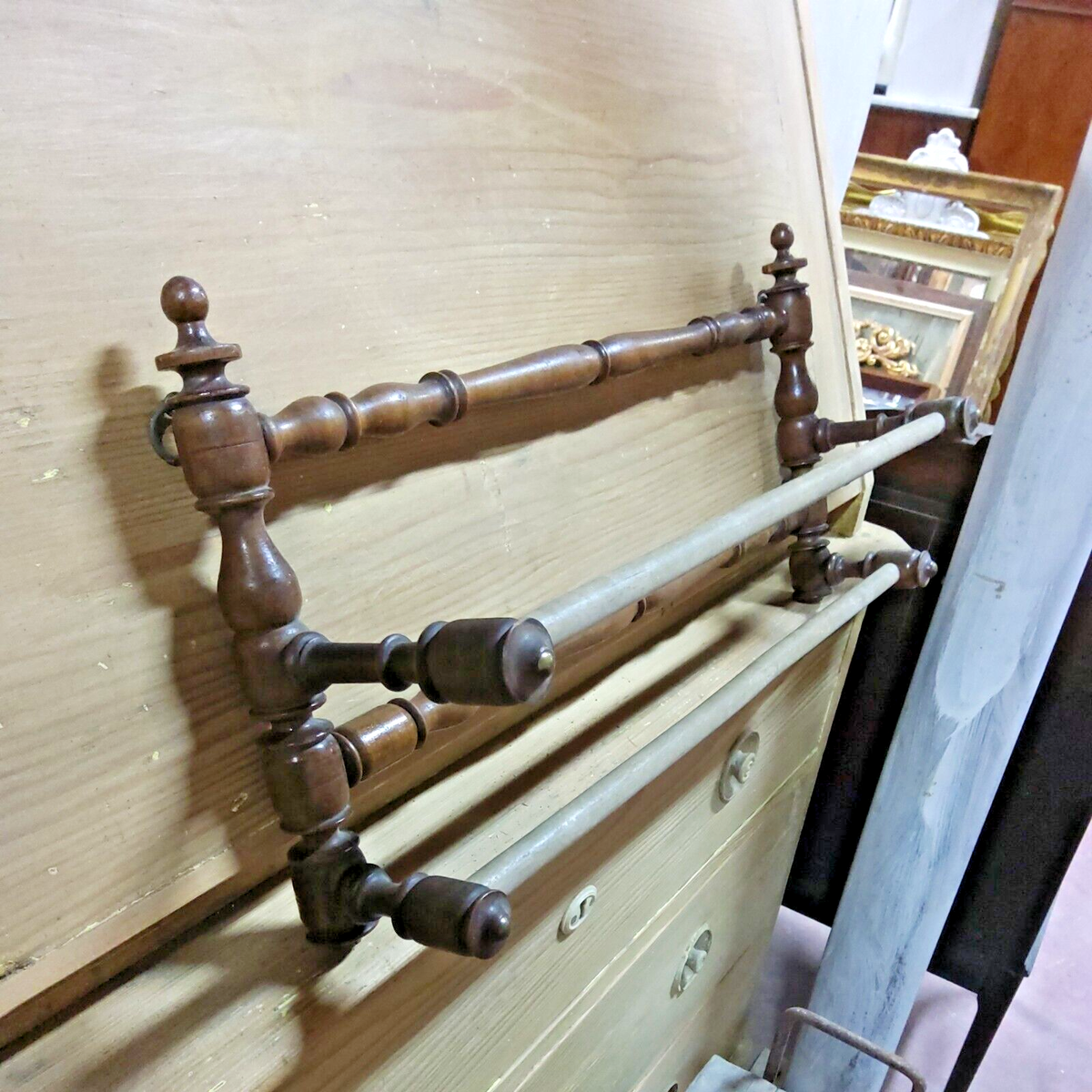 Leadigol Ganci Per Asciugamani In Legno - 2 Pezzi, Vintage, Autoadesivi O Da Parete - 3