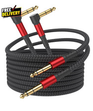 1/4 Inch Cable TRS Guitar Cable 10 Ft 2 Pack Instrument Cable Guitar AMP Cord...
