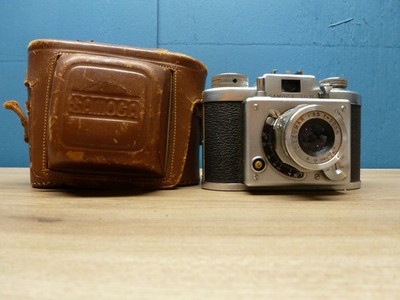 Samoca 35II Camera with Case Camera Works Cloudy 50mm Lens PARTS OR REPAIR