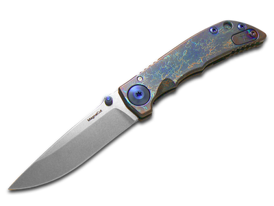 #ad #ad Spartan Blades Harsey 3.25 Storm Watch Bronze Titanium MagnaCut Pocket Knife $495.00