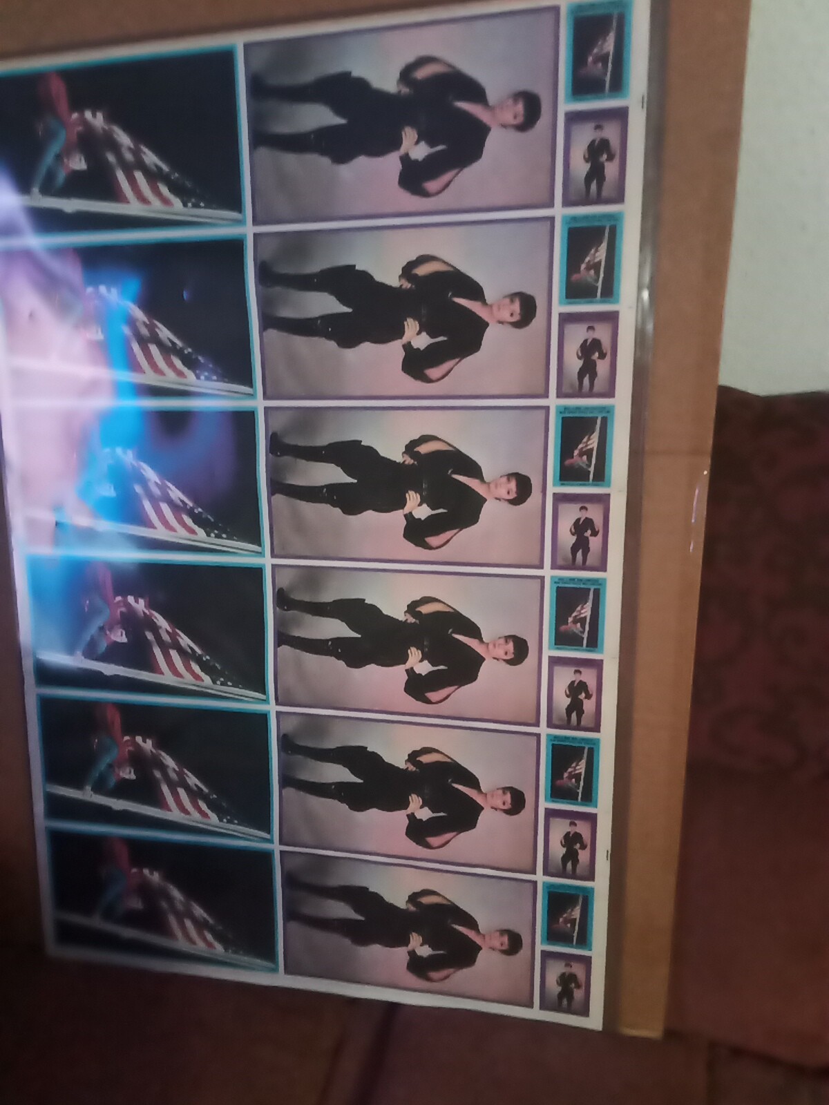 1980-81 Topps Superman 2 Uncut Sheet Of (132) Cards And Stickers