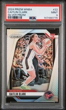 2024 Prizm WNBA Caitlin Clark Silver Prizm 22 PSA 9 Mint RC Rookie Card