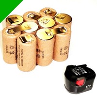 Tauschpack FüR Original Aeg Akku 12 V . M. 2,0 Ah Nicd 12 Volt