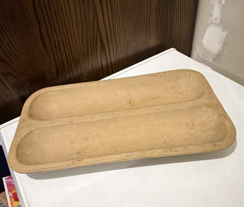 Beige Ceramic Rectangular Loaf Pan Baking Mold, Rectangle Shape